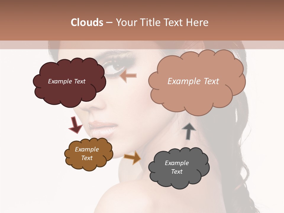 A Woman In A Black Dress Is Posing For A Picture PowerPoint Template