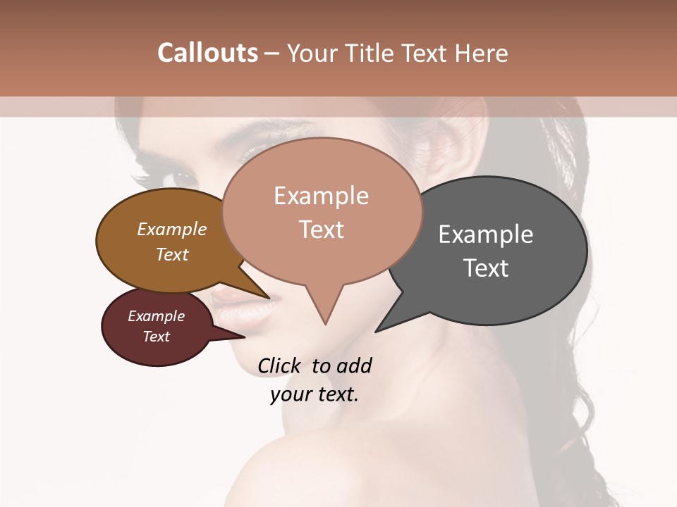 A Woman In A Black Dress Is Posing For A Picture PowerPoint Template