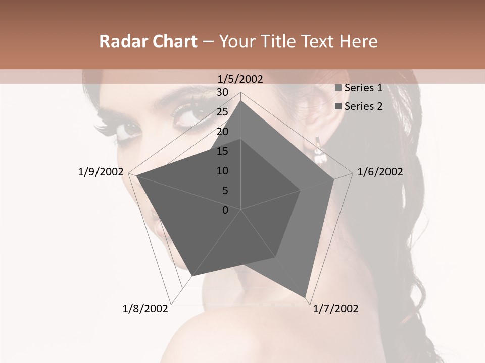 A Woman In A Black Dress Is Posing For A Picture PowerPoint Template