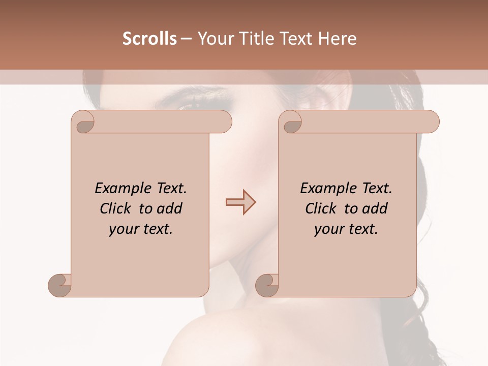 A Woman In A Black Dress Is Posing For A Picture PowerPoint Template