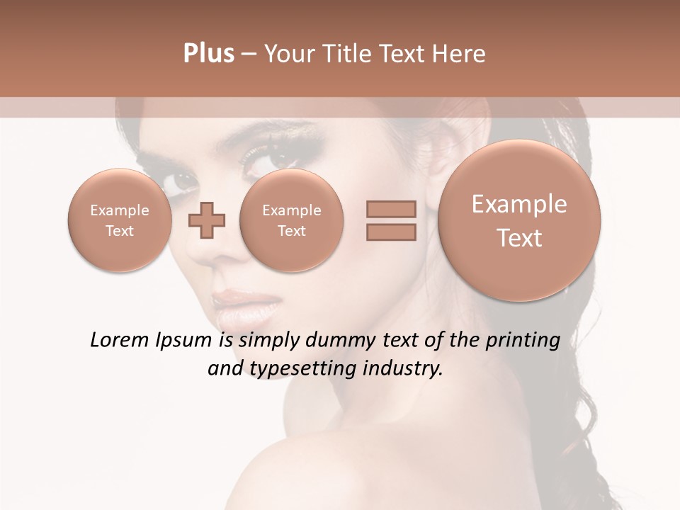 A Woman In A Black Dress Is Posing For A Picture PowerPoint Template