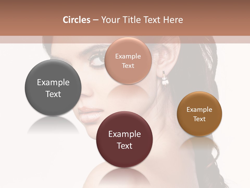 A Woman In A Black Dress Is Posing For A Picture PowerPoint Template