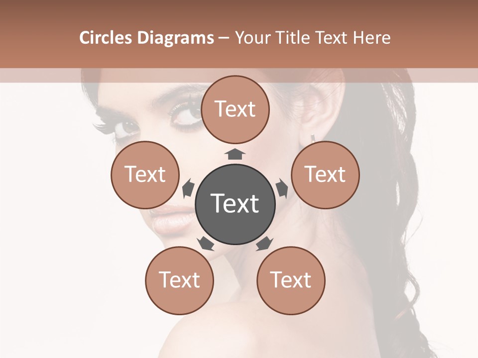 A Woman In A Black Dress Is Posing For A Picture PowerPoint Template