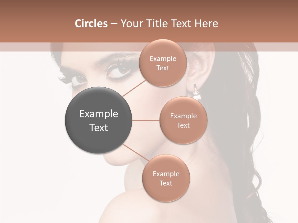 A Woman In A Black Dress Is Posing For A Picture PowerPoint Template