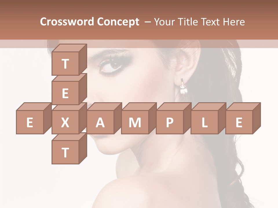 A Woman In A Black Dress Is Posing For A Picture PowerPoint Template