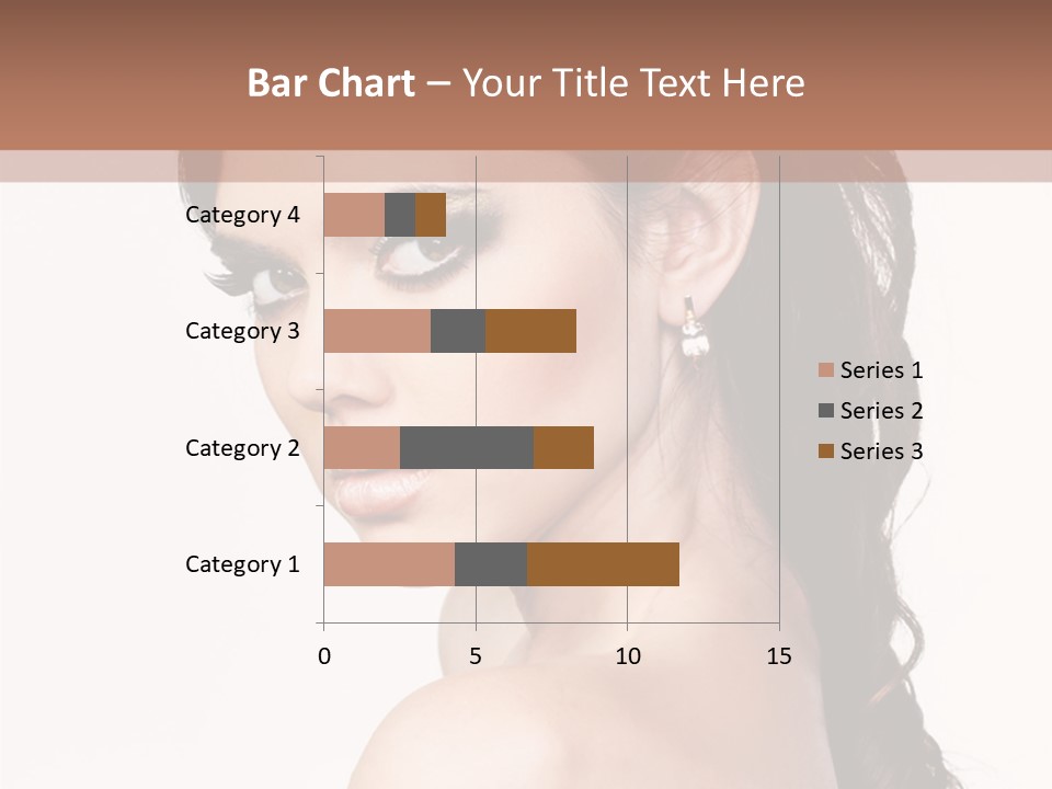 A Woman In A Black Dress Is Posing For A Picture PowerPoint Template