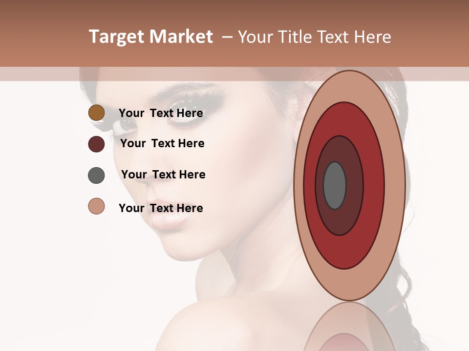 A Woman In A Black Dress Is Posing For A Picture PowerPoint Template