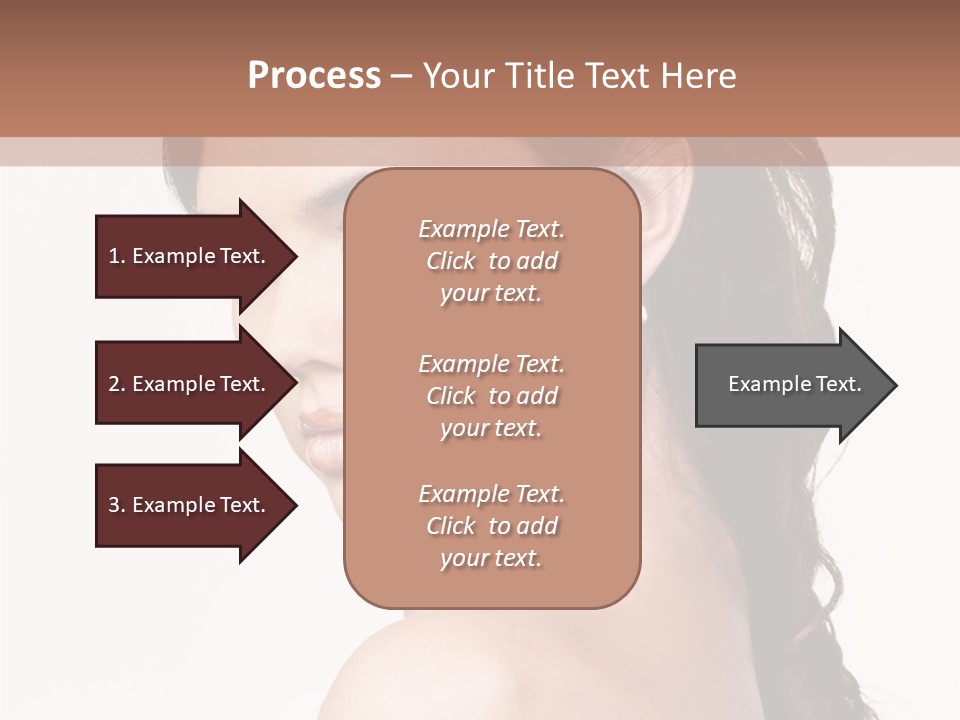 A Woman In A Black Dress Is Posing For A Picture PowerPoint Template