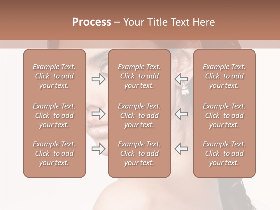 A Woman In A Black Dress Is Posing For A Picture PowerPoint Template