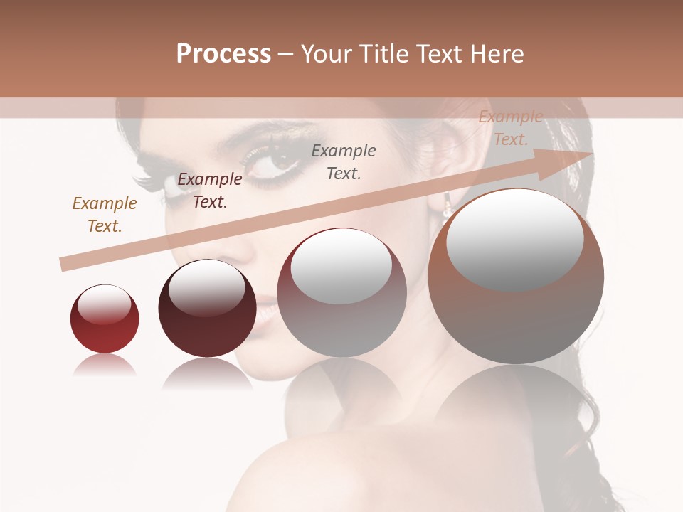 A Woman In A Black Dress Is Posing For A Picture PowerPoint Template