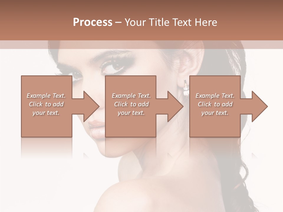 A Woman In A Black Dress Is Posing For A Picture PowerPoint Template