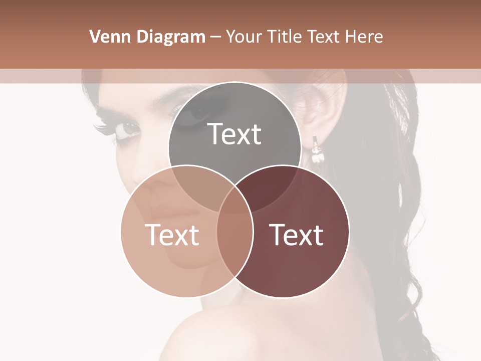 A Woman In A Black Dress Is Posing For A Picture PowerPoint Template