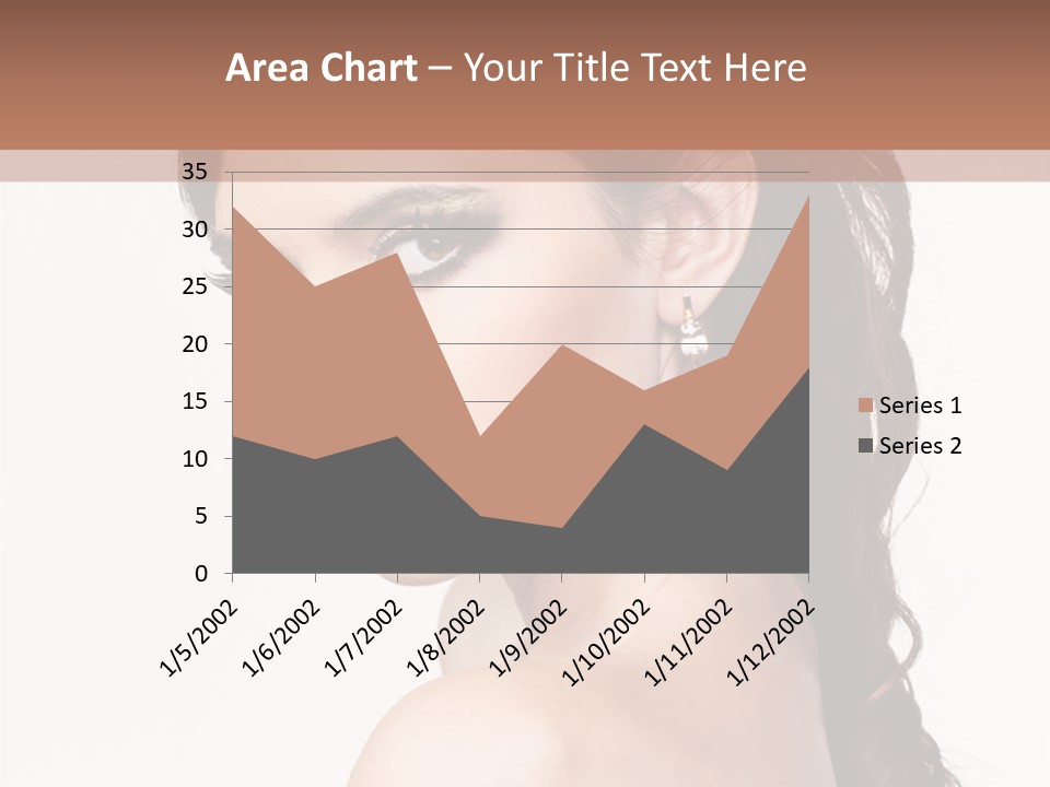 A Woman In A Black Dress Is Posing For A Picture PowerPoint Template