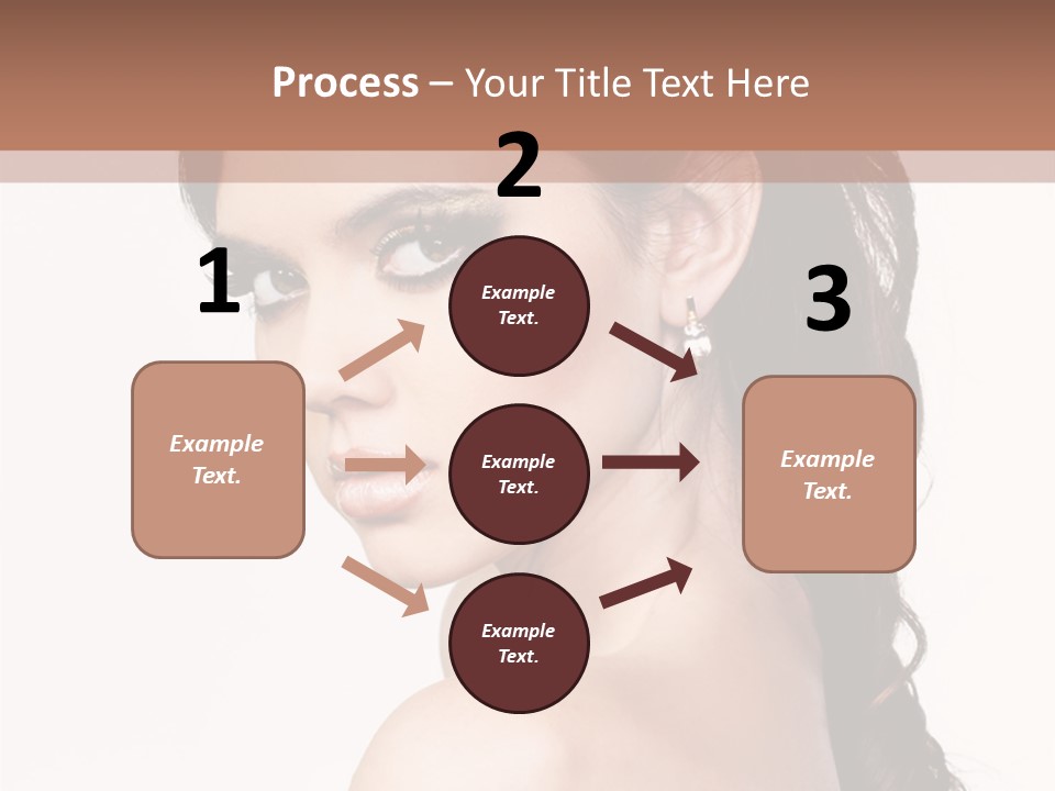 A Woman In A Black Dress Is Posing For A Picture PowerPoint Template