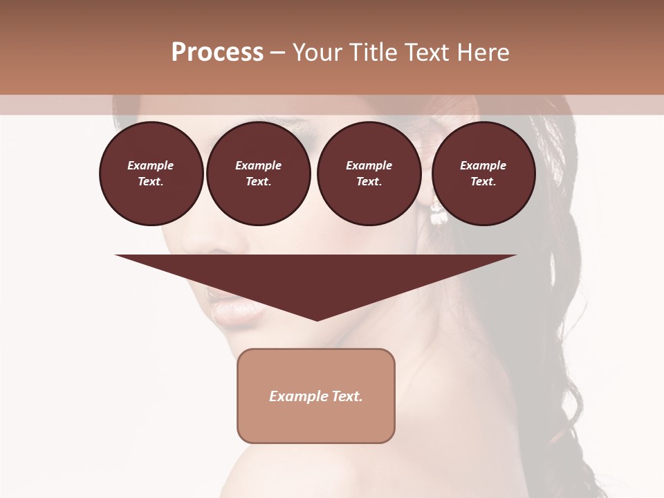 A Woman In A Black Dress Is Posing For A Picture PowerPoint Template