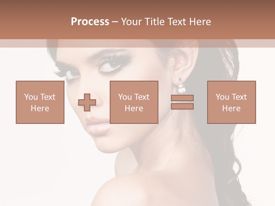 A Woman In A Black Dress Is Posing For A Picture PowerPoint Template