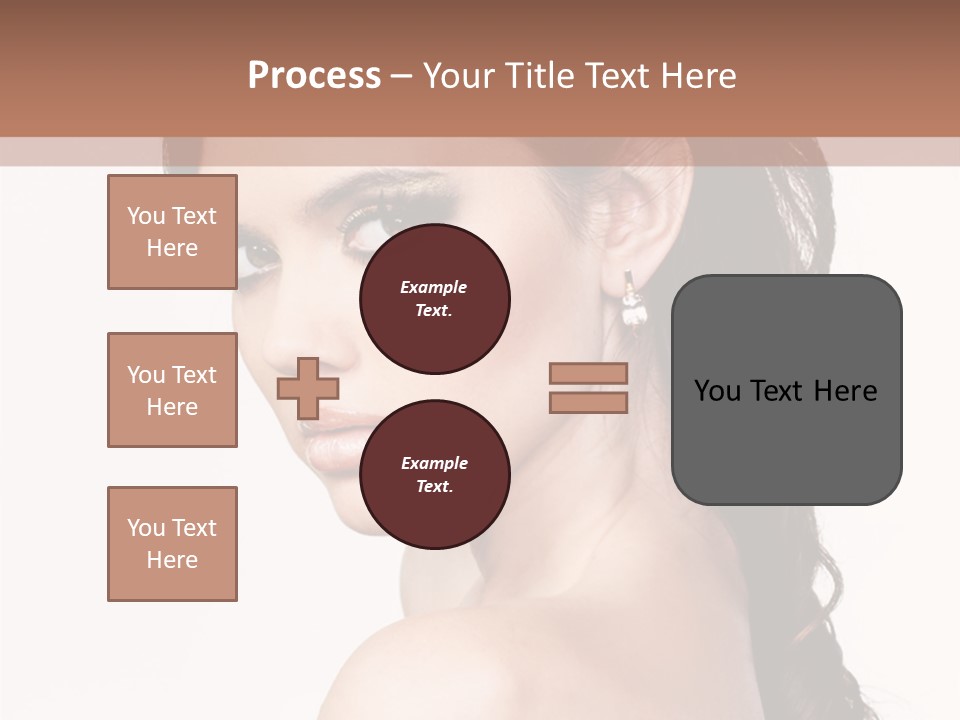 A Woman In A Black Dress Is Posing For A Picture PowerPoint Template