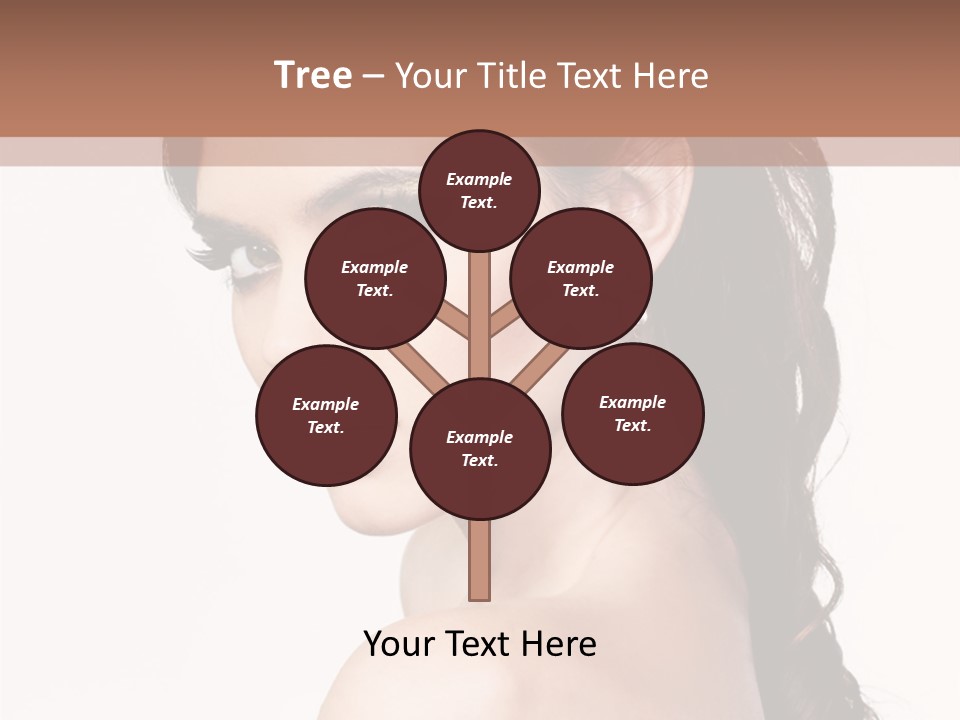 A Woman In A Black Dress Is Posing For A Picture PowerPoint Template