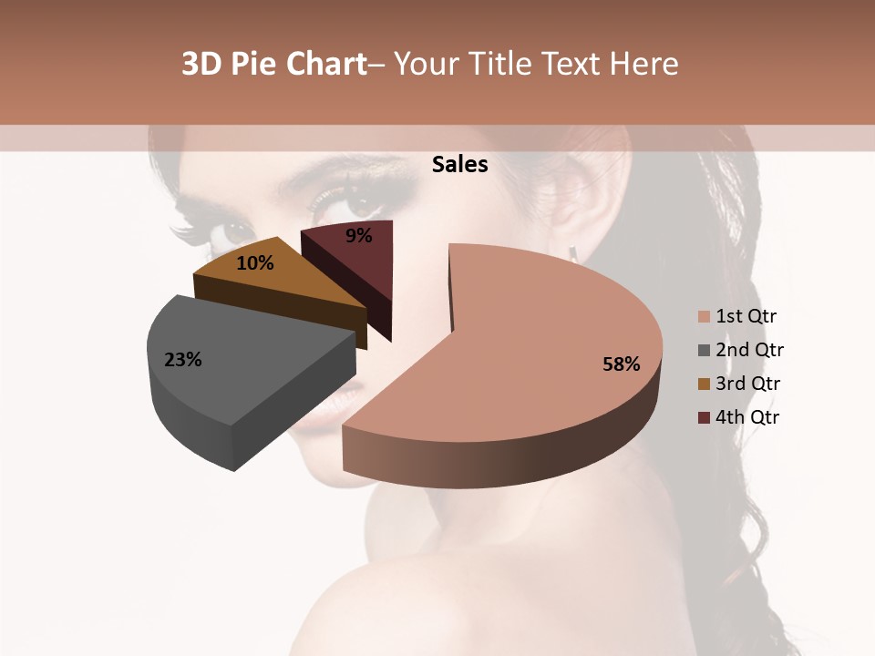 A Woman In A Black Dress Is Posing For A Picture PowerPoint Template