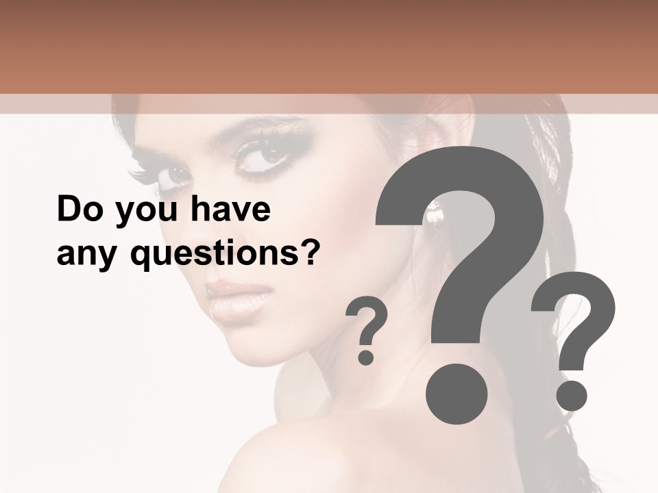 A Woman In A Black Dress Is Posing For A Picture PowerPoint Template