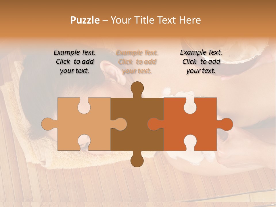 A Woman Getting A Facial Mask On Her Face PowerPoint Template