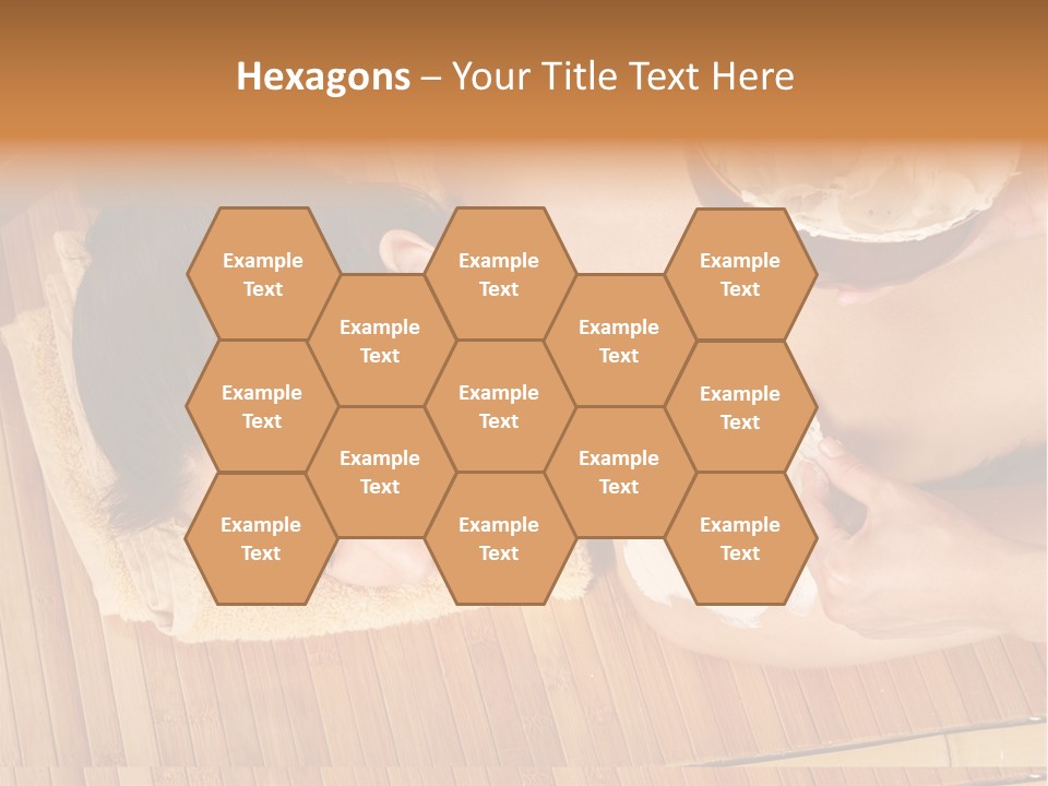 A Woman Getting A Facial Mask On Her Face PowerPoint Template