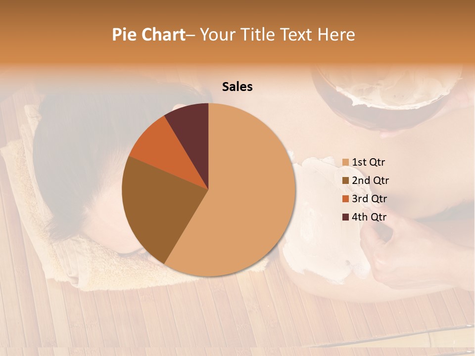 A Woman Getting A Facial Mask On Her Face PowerPoint Template