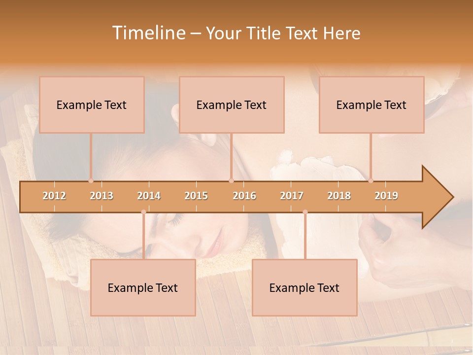 A Woman Getting A Facial Mask On Her Face PowerPoint Template