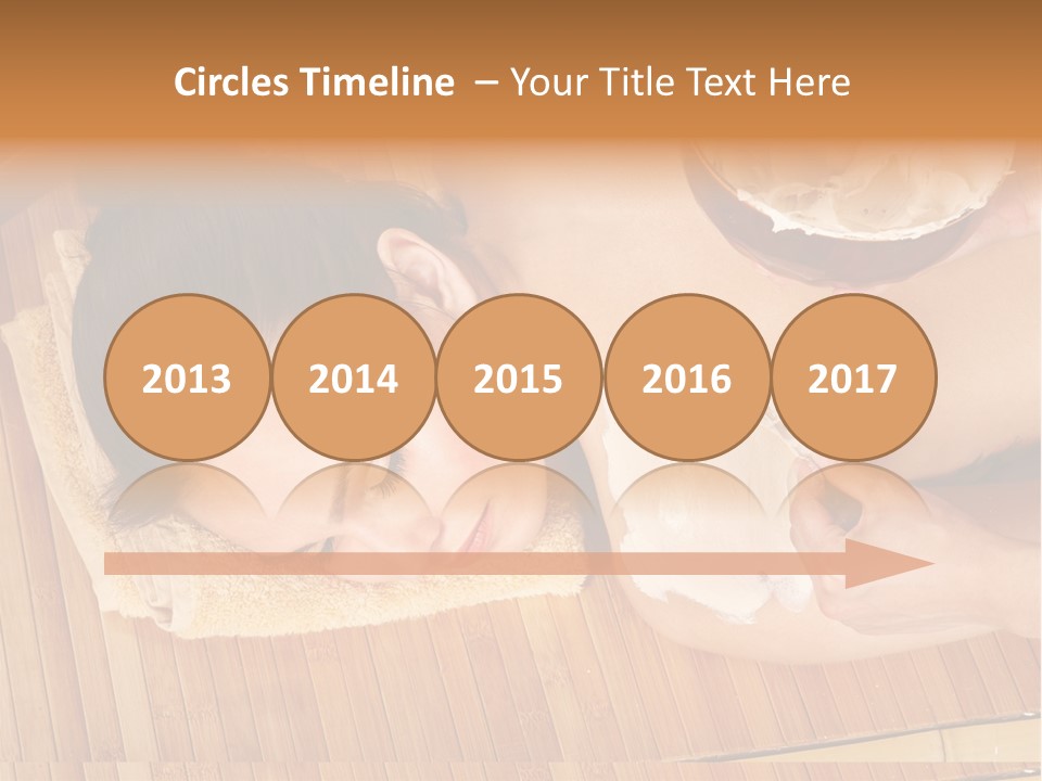 A Woman Getting A Facial Mask On Her Face PowerPoint Template