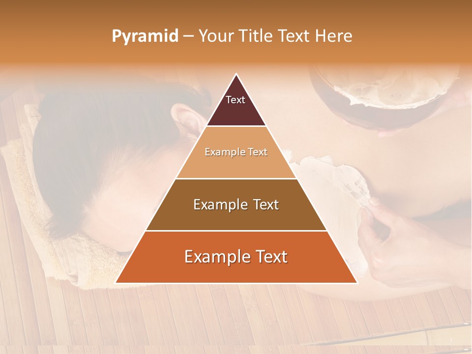 A Woman Getting A Facial Mask On Her Face PowerPoint Template