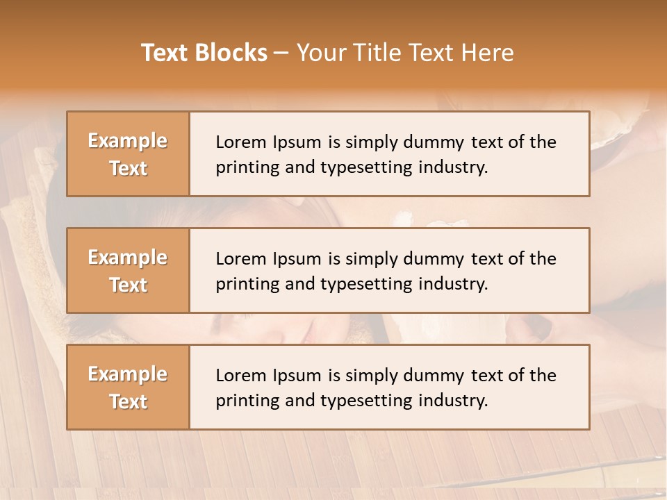 A Woman Getting A Facial Mask On Her Face PowerPoint Template