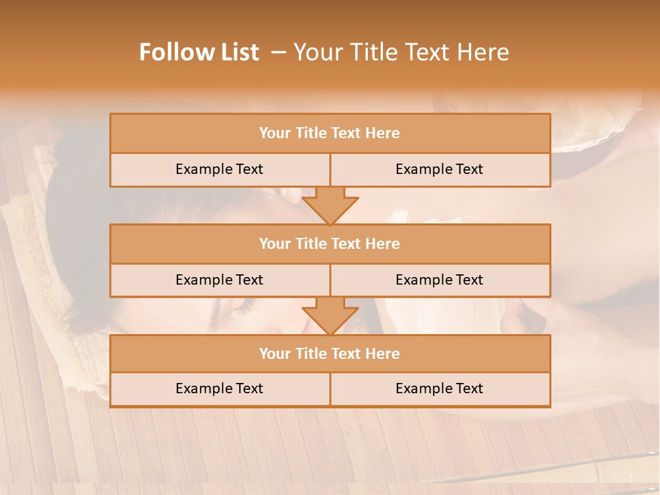 A Woman Getting A Facial Mask On Her Face PowerPoint Template
