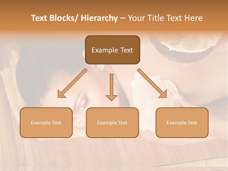 A Woman Getting A Facial Mask On Her Face PowerPoint Template