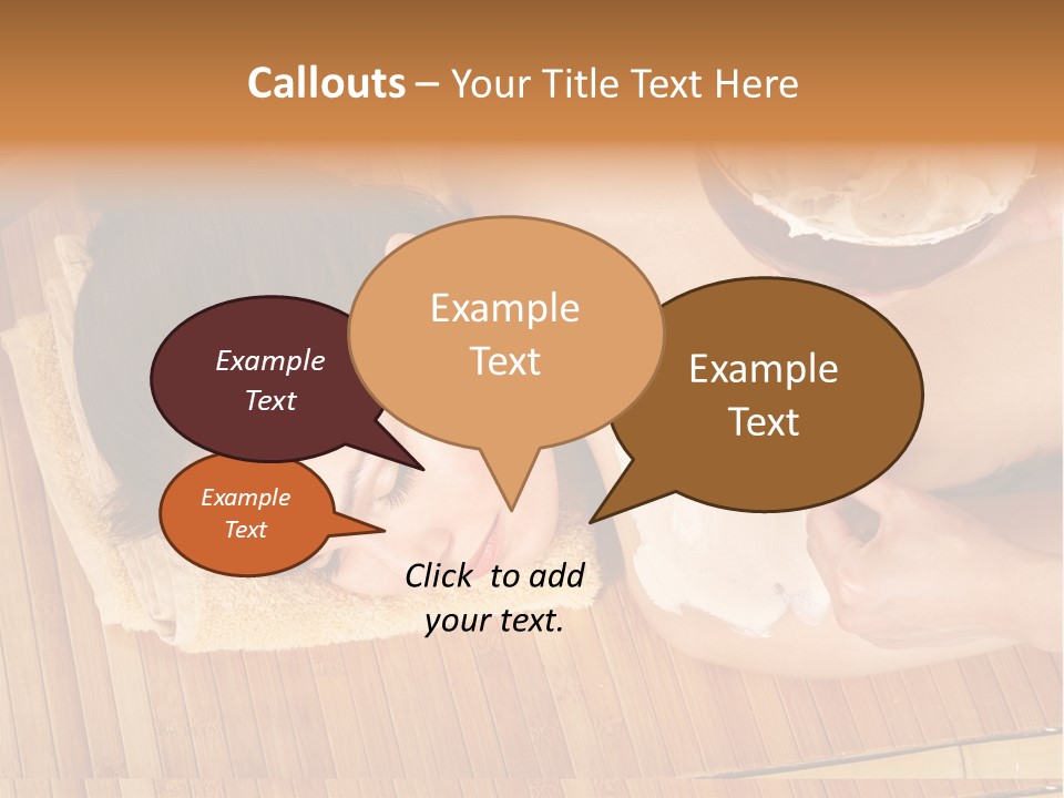 A Woman Getting A Facial Mask On Her Face PowerPoint Template