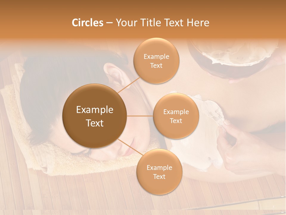 A Woman Getting A Facial Mask On Her Face PowerPoint Template