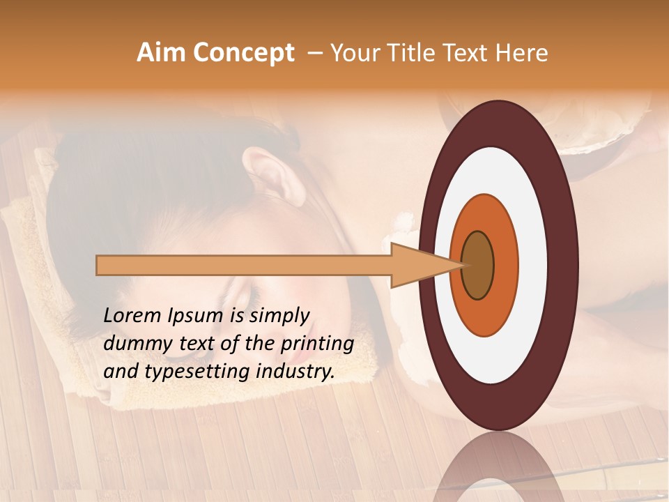 A Woman Getting A Facial Mask On Her Face PowerPoint Template