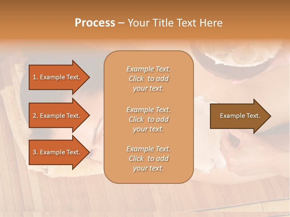 A Woman Getting A Facial Mask On Her Face PowerPoint Template