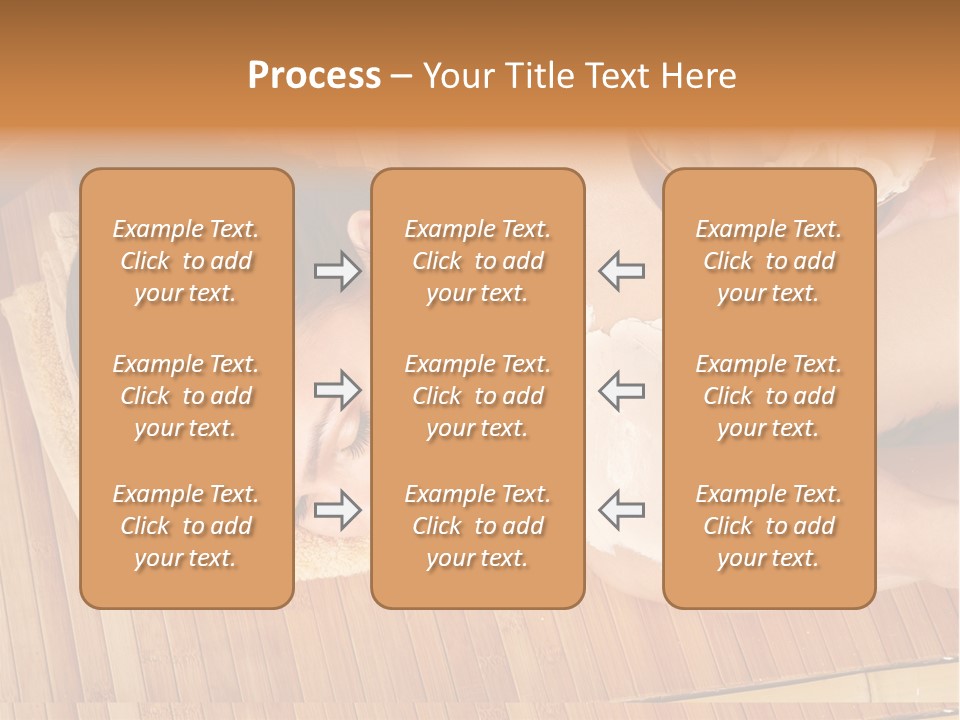 A Woman Getting A Facial Mask On Her Face PowerPoint Template