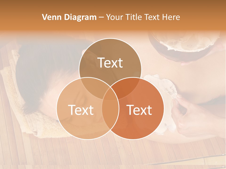 A Woman Getting A Facial Mask On Her Face PowerPoint Template