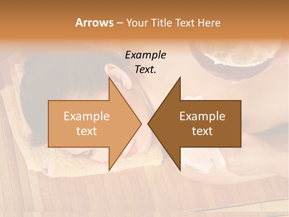 A Woman Getting A Facial Mask On Her Face PowerPoint Template