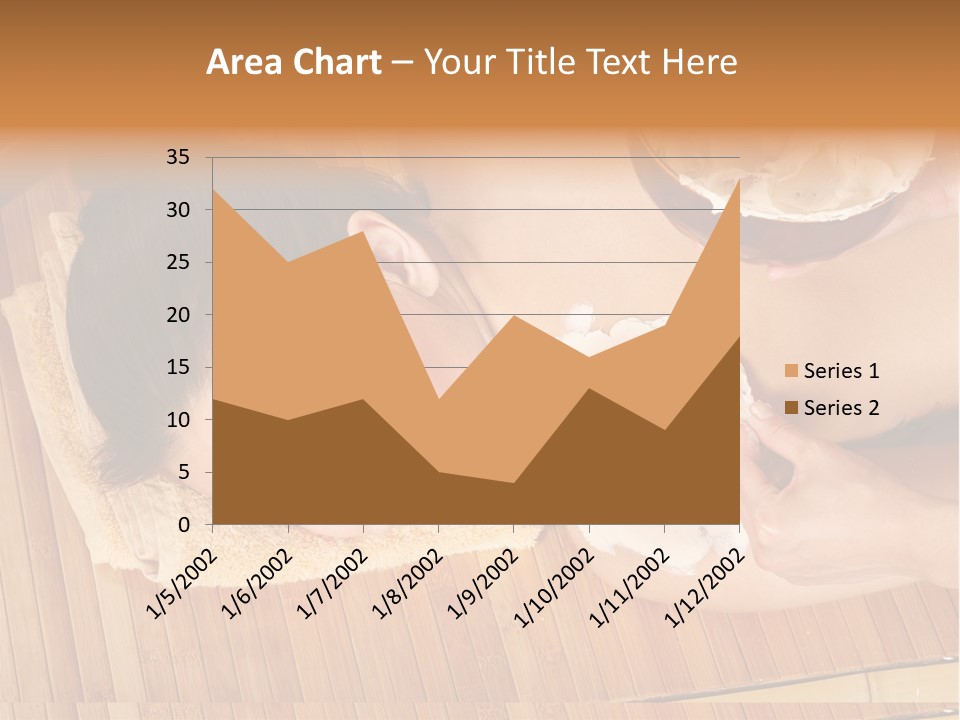 A Woman Getting A Facial Mask On Her Face PowerPoint Template