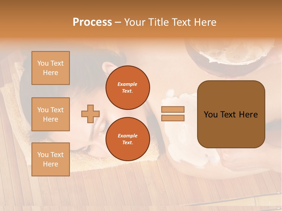 A Woman Getting A Facial Mask On Her Face PowerPoint Template