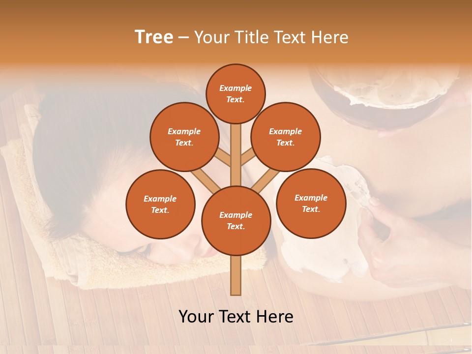 A Woman Getting A Facial Mask On Her Face PowerPoint Template