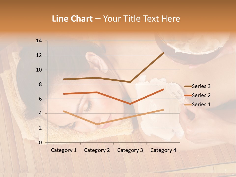 A Woman Getting A Facial Mask On Her Face PowerPoint Template
