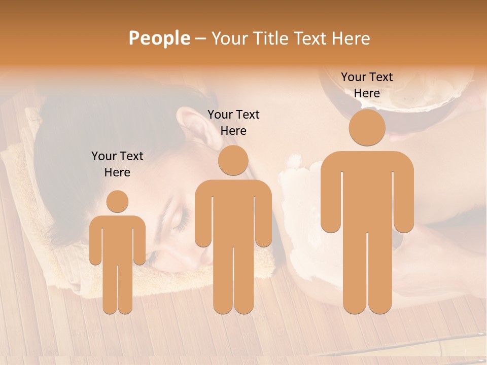 A Woman Getting A Facial Mask On Her Face PowerPoint Template