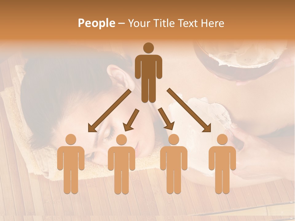 A Woman Getting A Facial Mask On Her Face PowerPoint Template