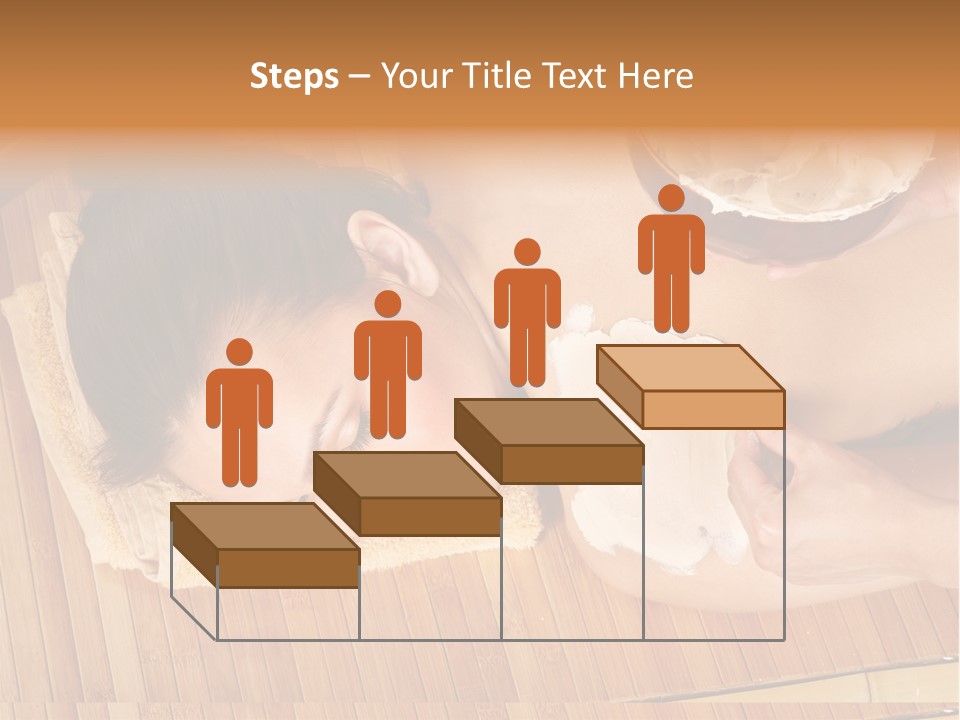 A Woman Getting A Facial Mask On Her Face PowerPoint Template