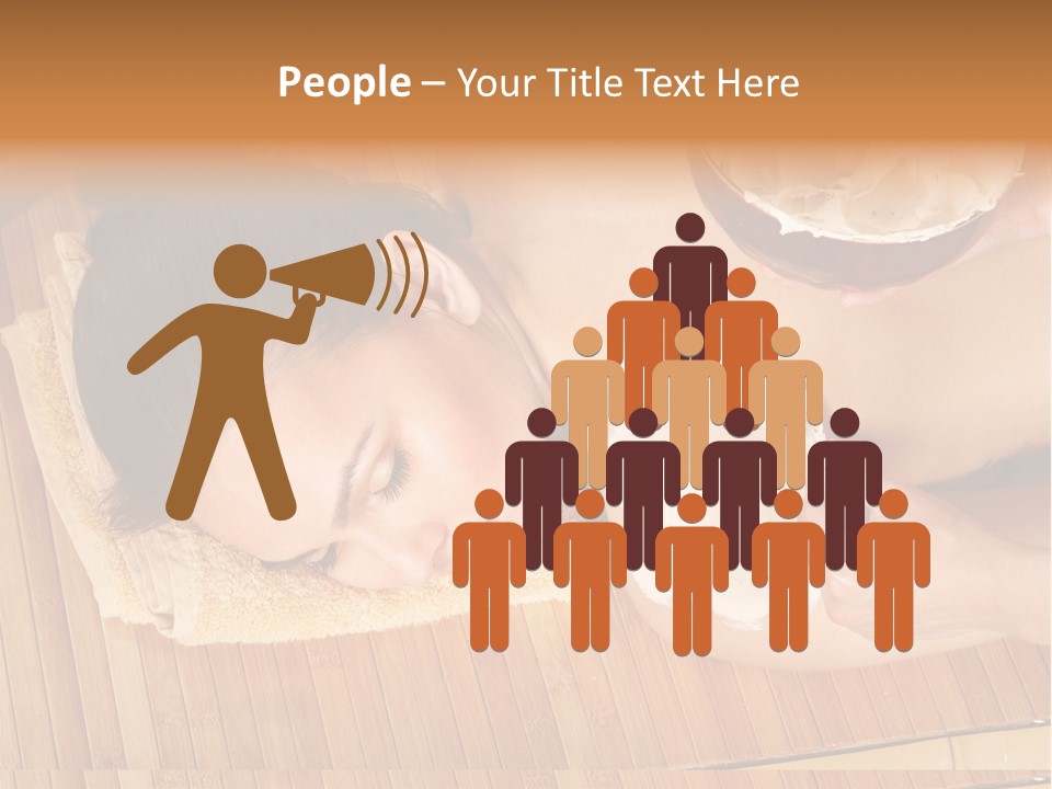 A Woman Getting A Facial Mask On Her Face PowerPoint Template