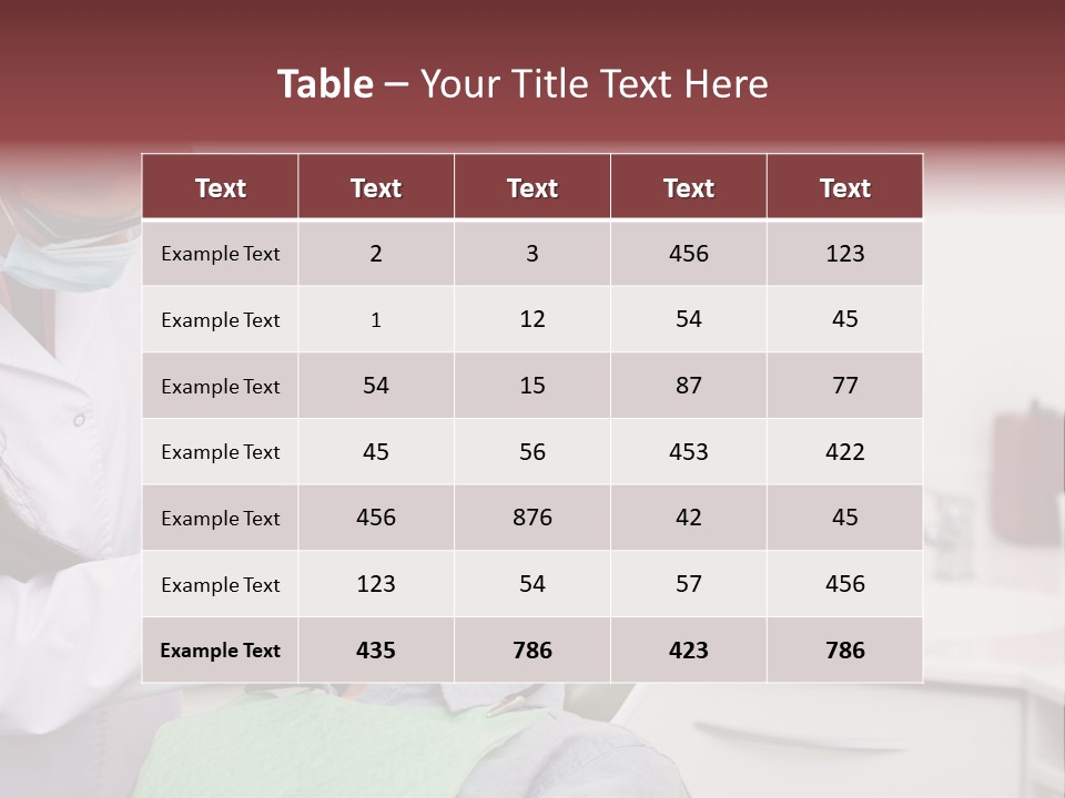 Dentist Patient Medicine PowerPoint Template