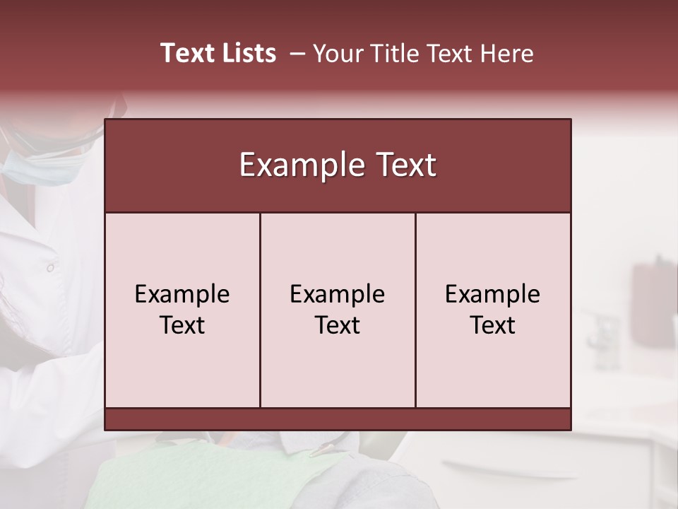Dentist Patient Medicine PowerPoint Template